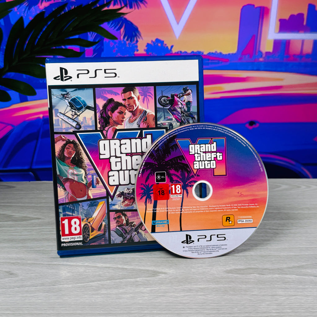 Grand Theft Auto VI (GTA 6) – Custom Replica PS5 Case & Display Disc