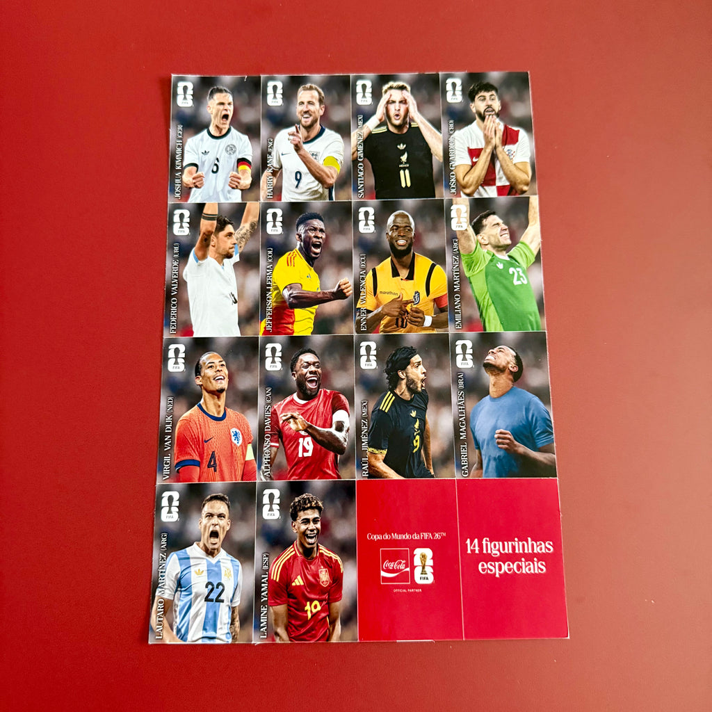 Panini World Cup 2026 Coca-Cola Set Repo Argentina Sticker Sheet