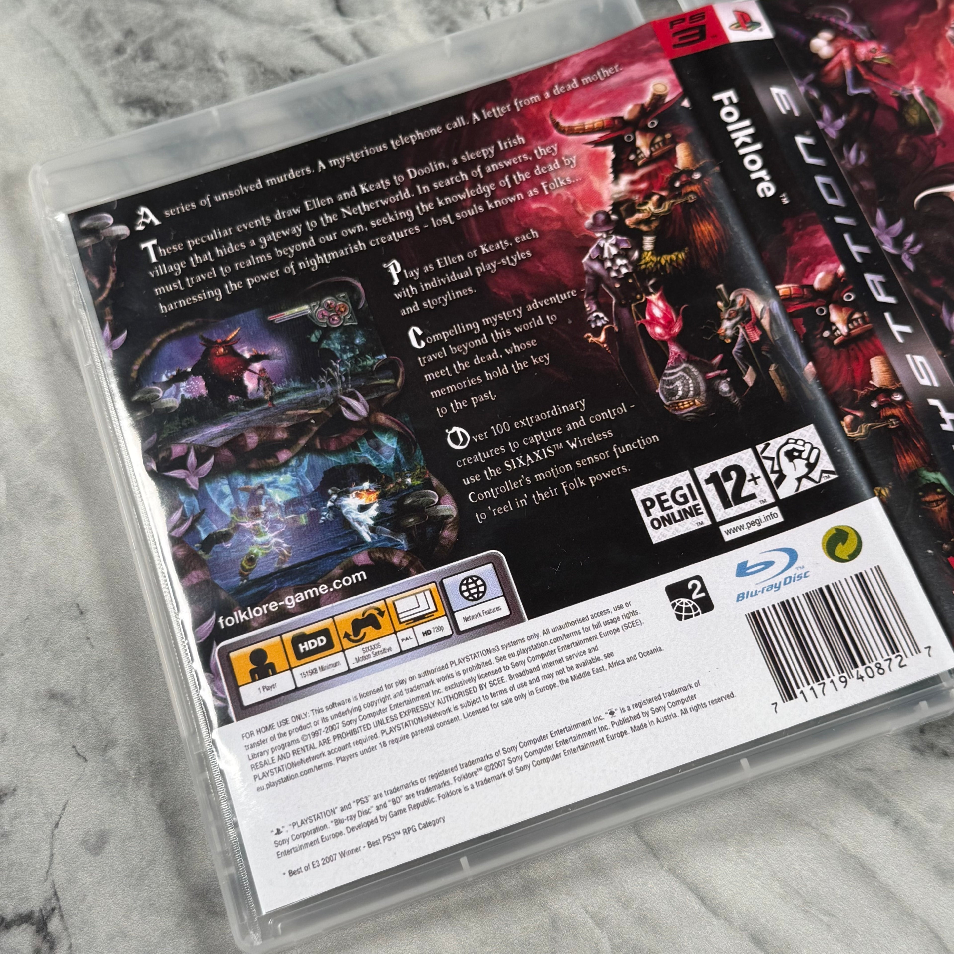 Folklore Sony PlayStation 3 PS3 Replacement Case NO GAME