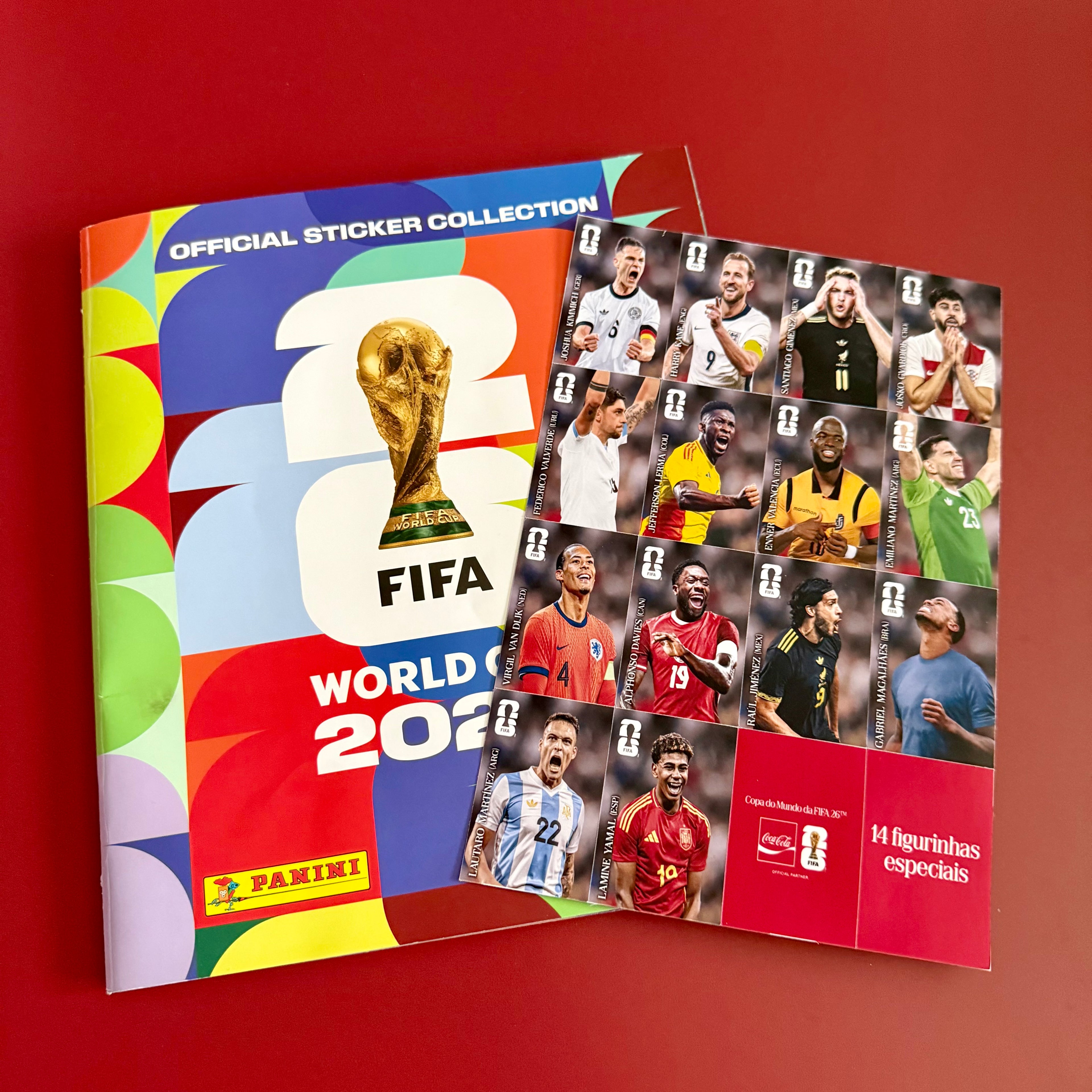 Panini World Cup 2026 Coca-Cola Set Repo Argentina Sticker Sheet