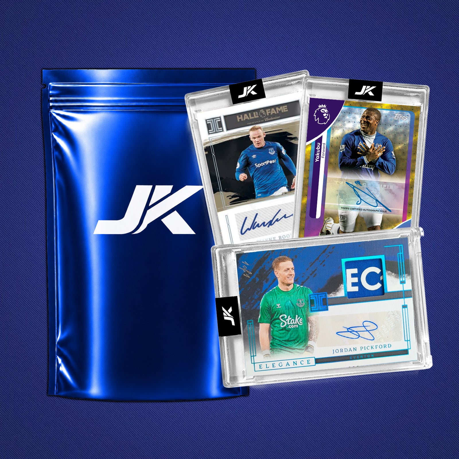 EVERTON SOCCER FOOTBALL MYSTERY PACK GUARANTEED AUTO + 2X NUMBERED!