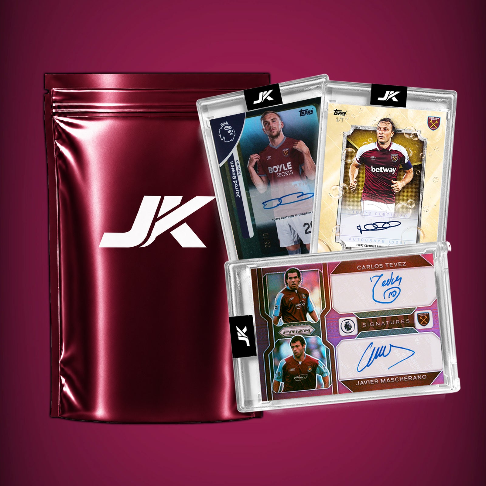 WEST HAM SOCCER FOOTBALL MYSTERY PACK GUARANTEED AUTO + 2X NUMBERED!