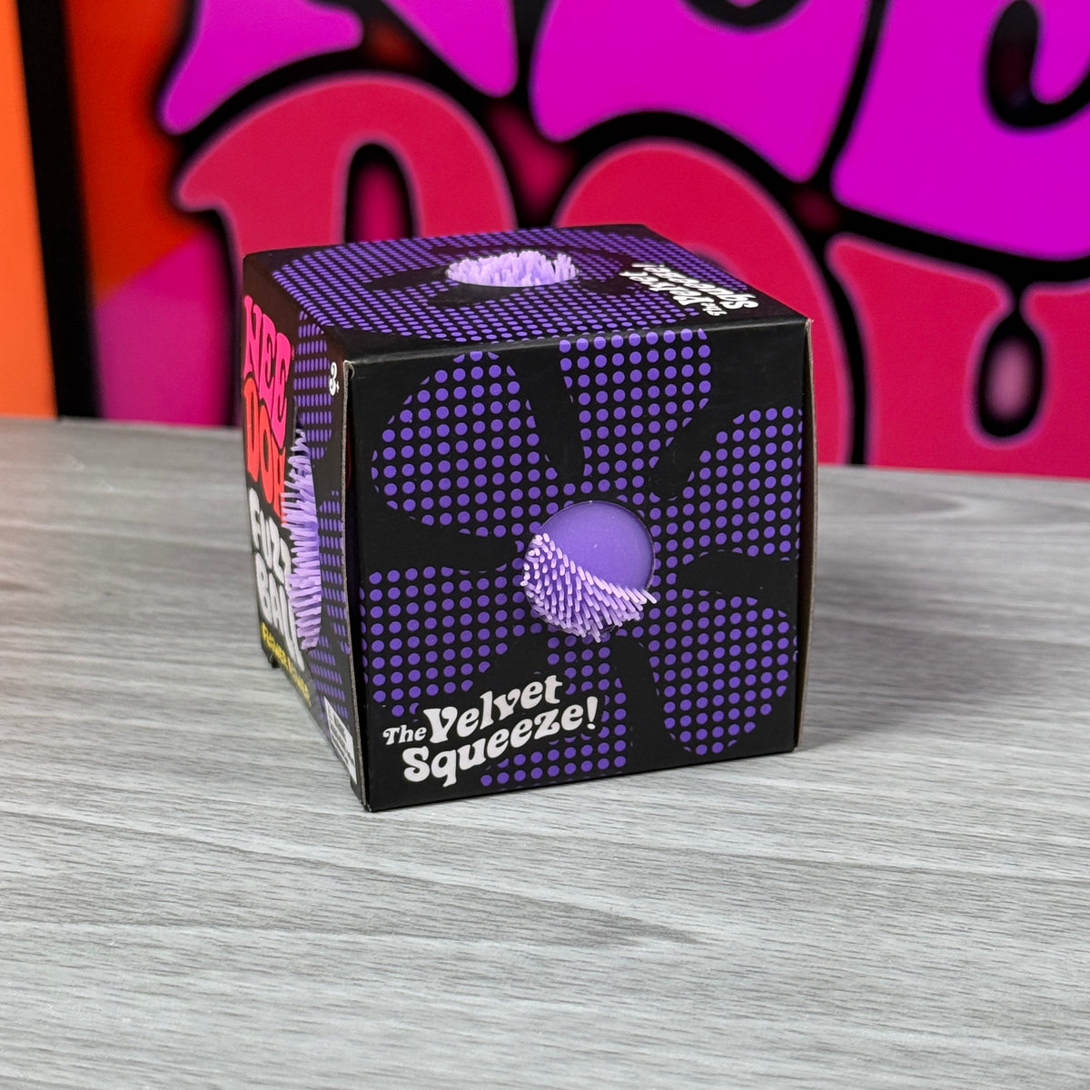 NeeDoh Fuzzball Flower Power / Original w/ Sticker Sheet