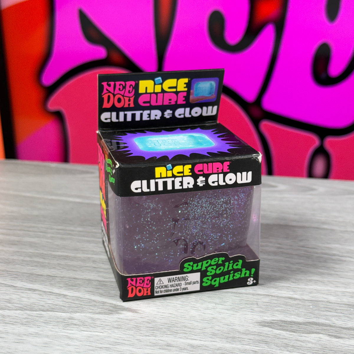 NeeDoh Nice Cube Glitter & Glow