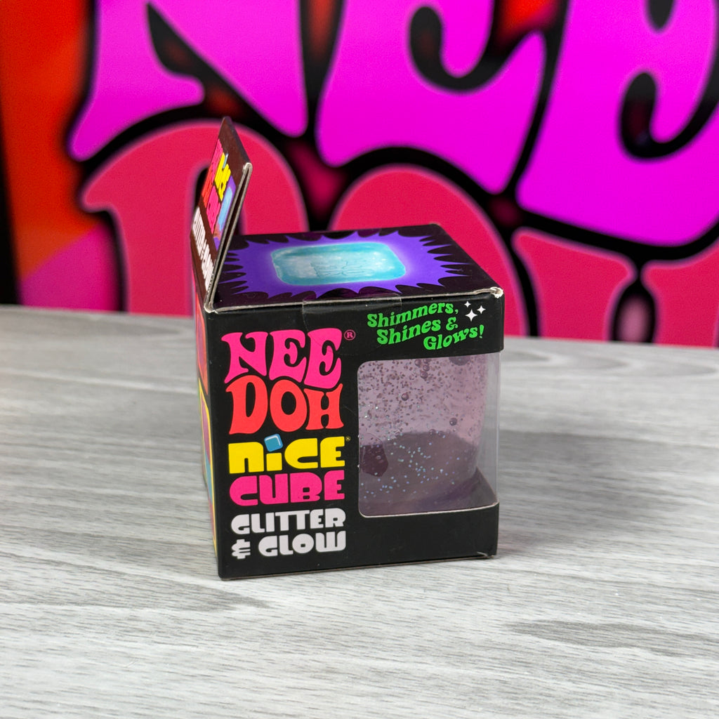 NeeDoh Nice Cube Glitter & Glow