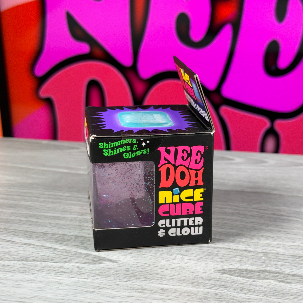 NeeDoh Nice Cube Glitter & Glow