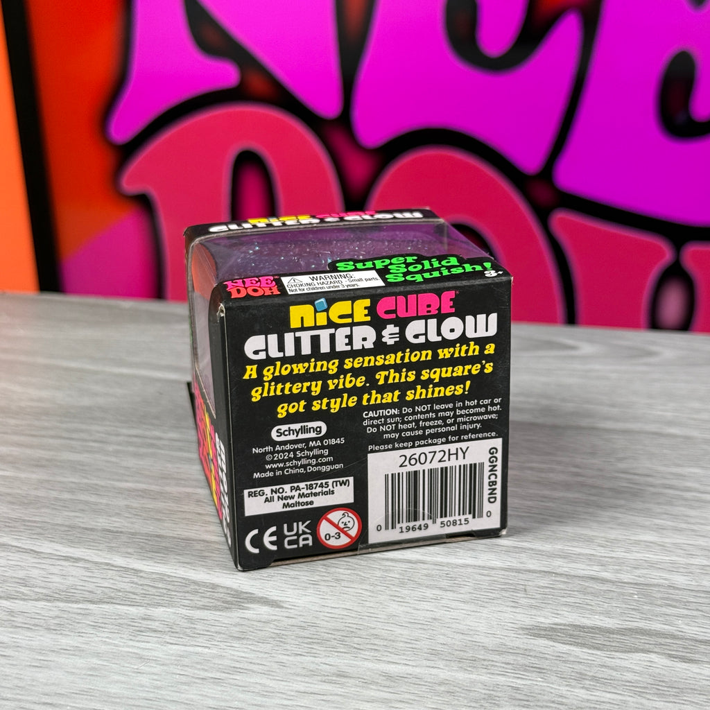 NeeDoh Nice Cube Glitter & Glow