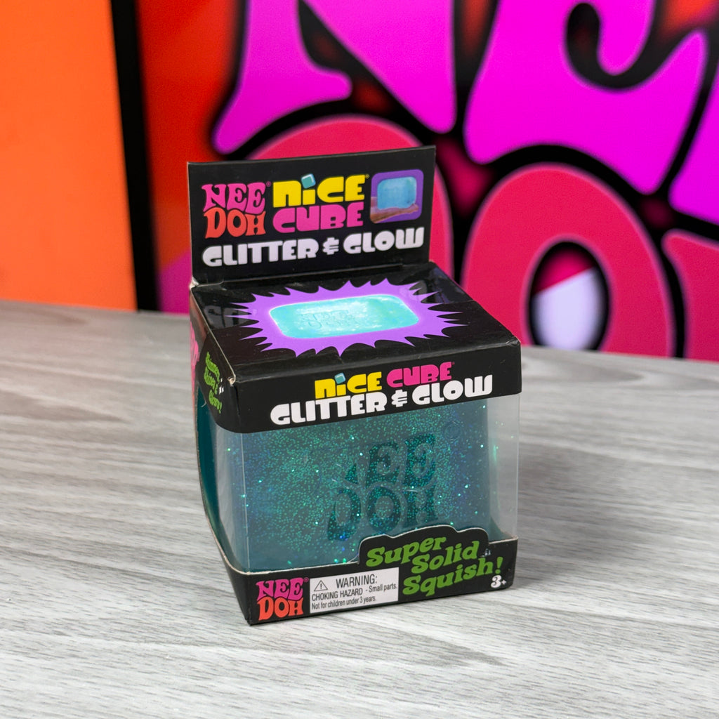 NeeDoh Nice Cube Glitter & Glow
