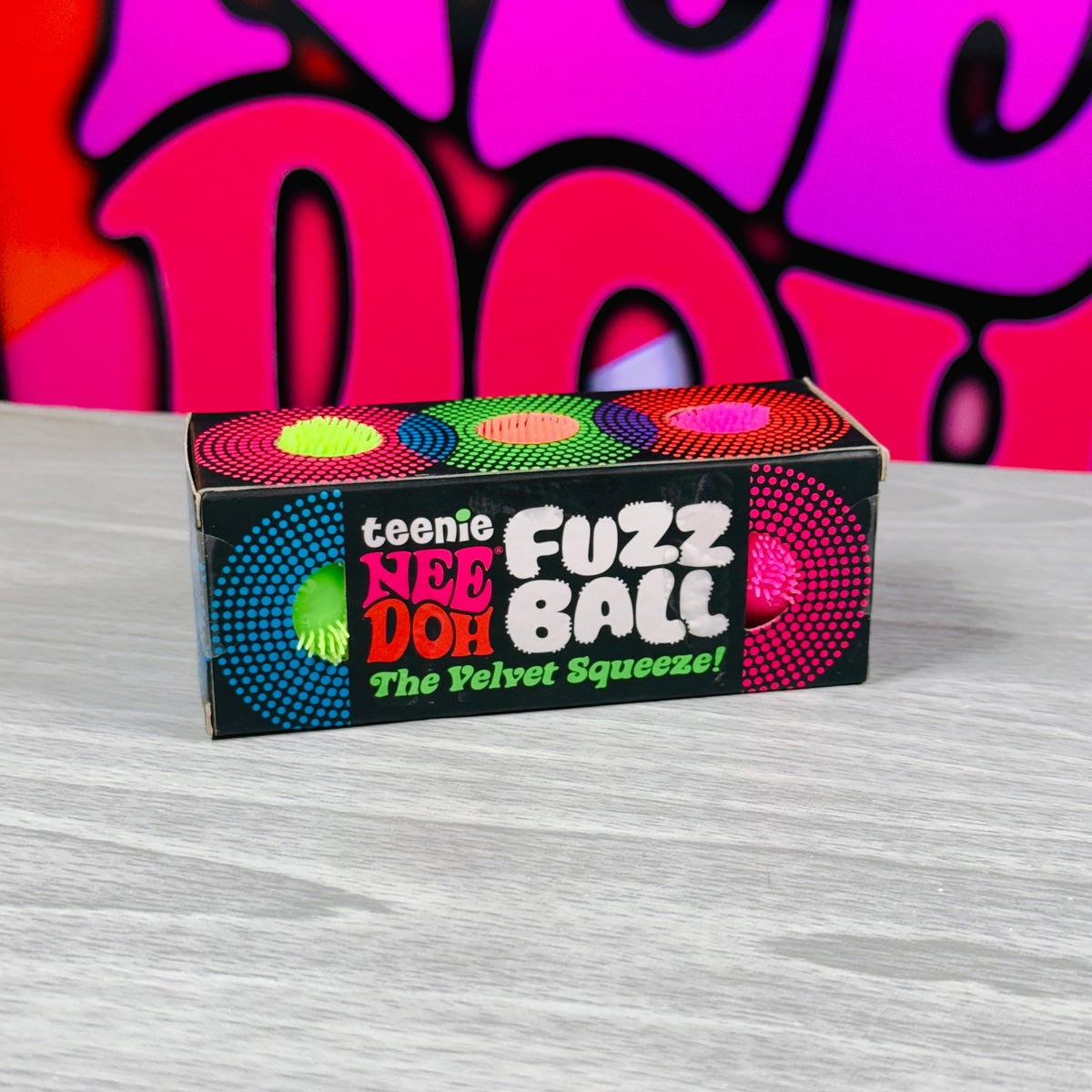 NeeDoh Teenie Fuzz Ball (3 Pack) - Damaged Box