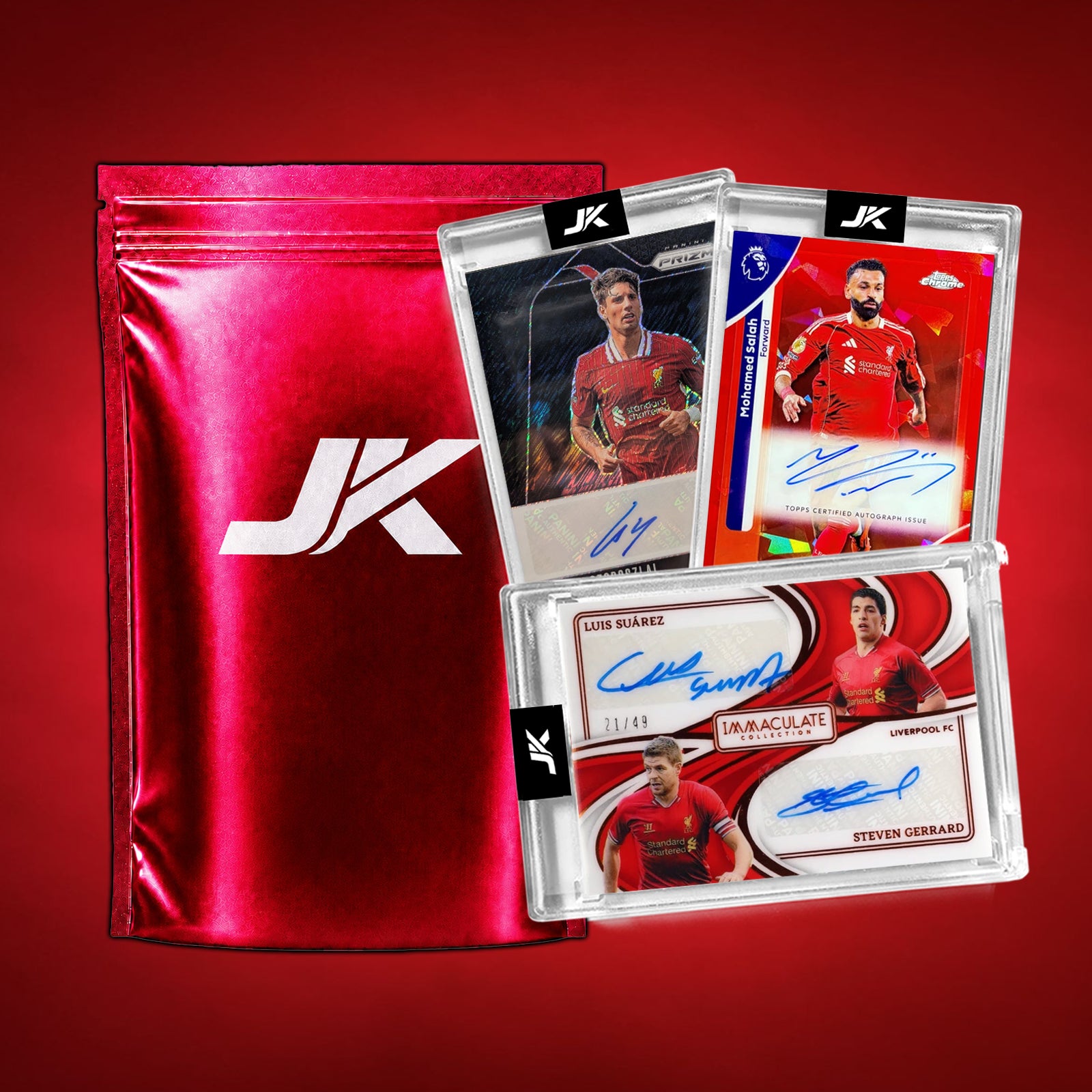 LIVERPOOL SOCCER FOOTBALL MYSTERY PACK GUARANTEED AUTO + 2X NUMBERED!