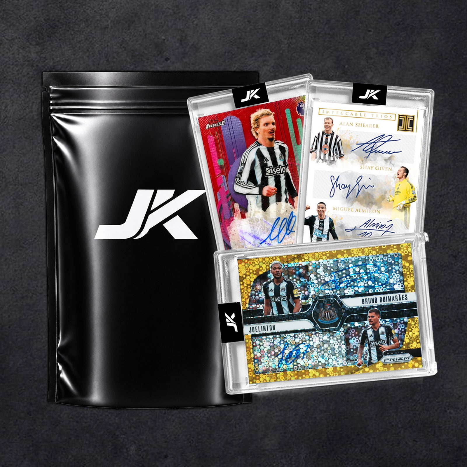 NEWCASTLE UNITED SOCCER FOOTBALL MYSTERY PACK GUARANTEED AUTO + 2X NUMBERED!