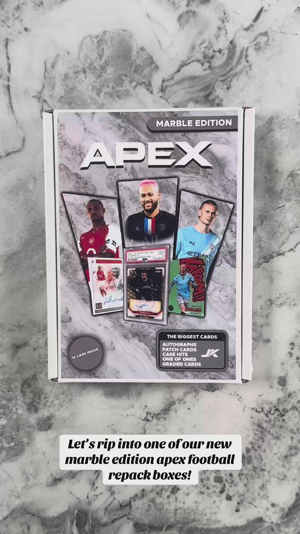 APEX MARBLE EDITION SOCCER FOOTBALL MYSTERY PACK REPACK NEW & SEALED BOX!