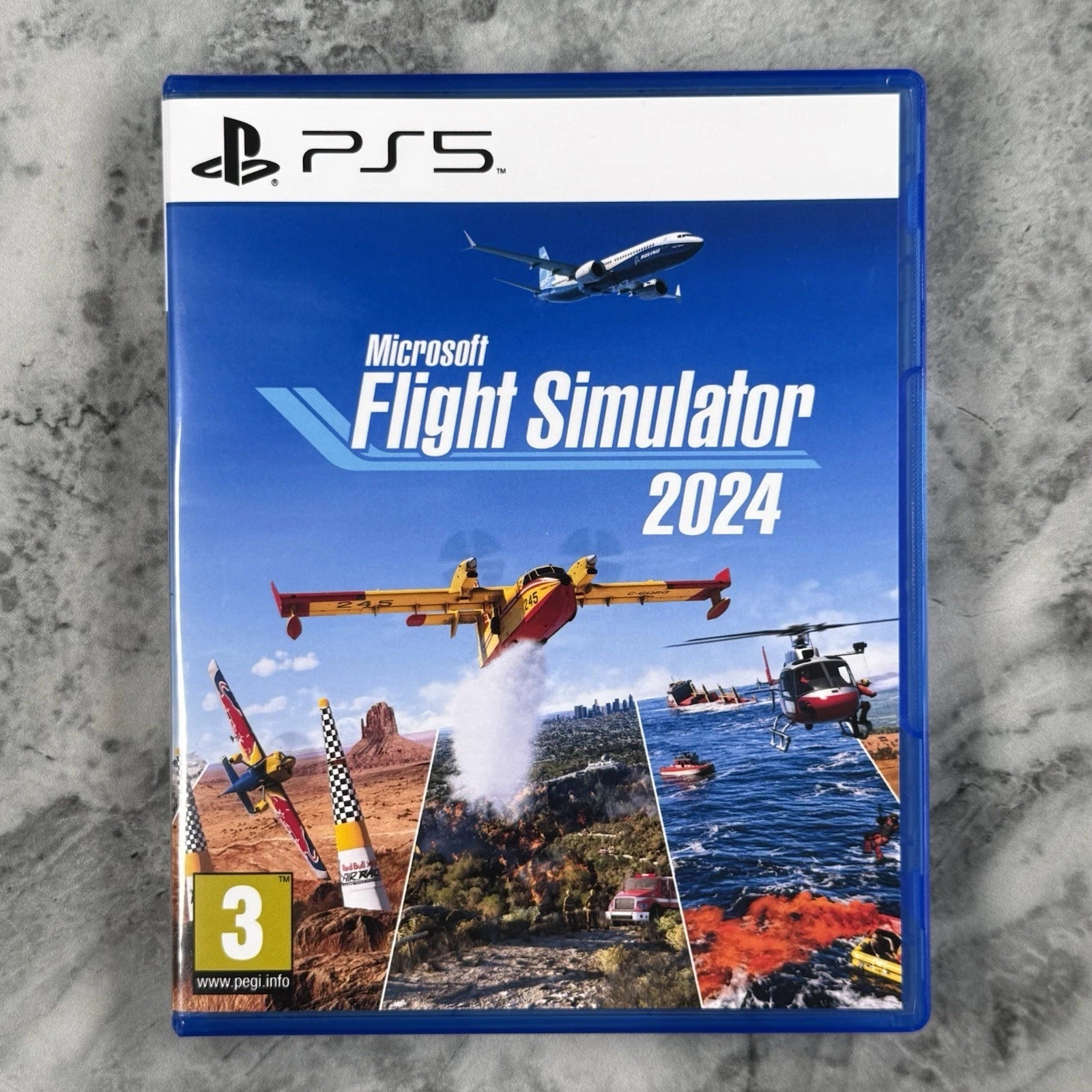 Microsoft Flight Simulator 2024 Sony PlayStation 5 PS5 Replacement Case NO GAME