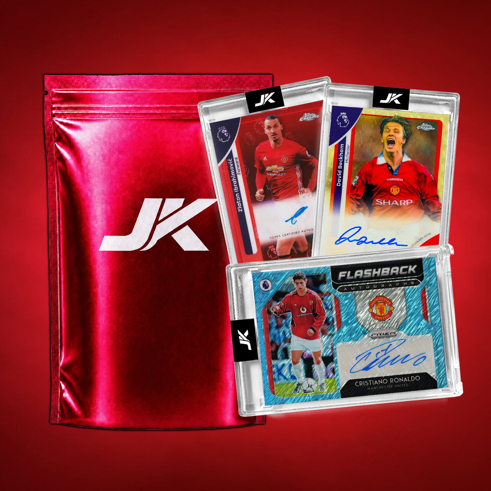 MANCHESTER UNITED SOCCER FOOTBALL MYSTERY PACK GUARANTEED AUTO + 2X NUMBERED!
